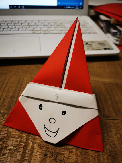 Babbo Natale Con La Tecnica Degli Origami Maestra Anita