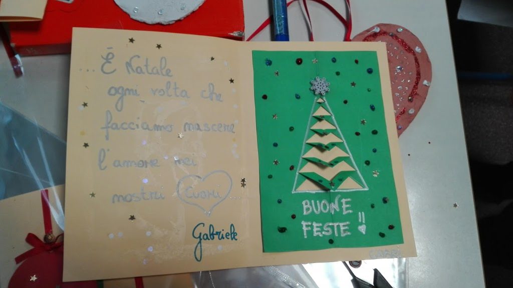 Lavoretti Di Natale Classe Quinta.Lavoretto Biglietto Di Natale Classe Quinta Maestra Anita